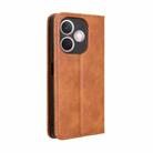 For OPPO A5 Pro Global Magnetic Buckle Retro Texture Leather Phone Case(Brown) - 3