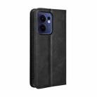 For OPPO Reno13 F 4G / 5G Magnetic Buckle Retro Texture Leather Phone Case(Black) - 3