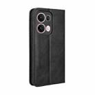 For OPPO Reno13 Pro 5G Global Magnetic Buckle Retro Texture Leather Phone Case(Black) - 3