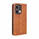 For OPPO Reno13 Pro 5G Global Magnetic Buckle Retro Texture Leather Phone Case(Brown) - 3