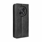For OPPO F29 Pro 5G Magnetic Buckle Retro Texture Leather Phone Case(Black) - 3