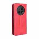For OPPO F29 Pro 5G Magnetic Buckle Retro Texture Leather Phone Case(Red) - 3