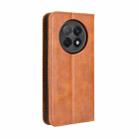 For OPPO F29 Pro 5G Magnetic Buckle Retro Texture Leather Phone Case(Brown) - 3
