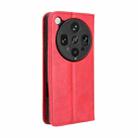 For OPPO Find X8 Ultra 5G Magnetic Buckle Retro Texture Leather Phone Case(Red) - 3