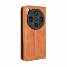 For OPPO Find X8 Ultra 5G Magnetic Buckle Retro Texture Leather Phone Case(Brown) - 3