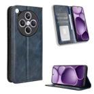 For OPPO Find X8s+ 5G Magnetic Buckle Retro Texture Leather Phone Case(Blue) - 1