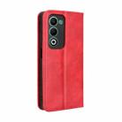 For OPPO A5 4G / 5G Global Magnetic Buckle Retro Texture Leather Phone Case(Red) - 3
