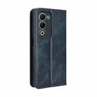 For OPPO A5 4G / 5G Global Magnetic Buckle Retro Texture Leather Phone Case(Blue) - 3