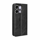 For OPPO Reno14 5G Global Magnetic Buckle Retro Texture Leather Phone Case(Black) - 3