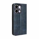 For OPPO Reno14 5G Global Magnetic Buckle Retro Texture Leather Phone Case(Blue) - 3