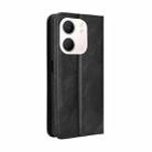 For OPPO A5x 4G / 5G Global Magnetic Buckle Retro Texture Leather Phone Case(Black) - 3