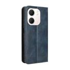 For OPPO A5x 4G / 5G Global Magnetic Buckle Retro Texture Leather Phone Case(Blue) - 3