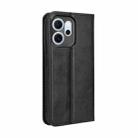 For OPPO Reno14 F 5G Magnetic Buckle Retro Texture Leather Phone Case(Black) - 3
