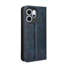 For OPPO Reno14 F 5G Magnetic Buckle Retro Texture Leather Phone Case(Blue) - 3