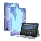 For Amazon Fire Max 11 Watercolor Pattern Flip Leather Tablet Case(Winter Snow) - 1