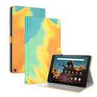 For Amazon Fire HD 10 2023 Watercolor Pattern Flip Leather Tablet Case(Autumn Leaves) - 1