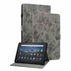 For Amazon Fire Max 11 Tiger Pattern Flip Leather Tablet Case(Grey) - 1