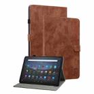 For Amazon Fire Max 11 Tiger Pattern Flip Leather Tablet Case(Brown) - 1