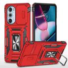 Motorola Edge 30 Pro Armor PC + TPU Camera Shield Phone Case(Red) - 1