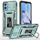 Motorola Moto E22 Armor PC + TPU Camera Shield Phone Case(Alpine Green) - 1