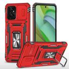 Motorola Moto G Power 5G 2023 Armor PC + TPU Camera Shield Phone Case(Red) - 1