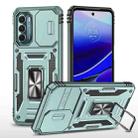 Motorola Moto G Stylus 5G 2022 Armor PC + TPU Camera Shield Phone Case(Alpine Green) - 1