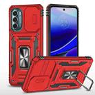 Motorola Moto G Stylus 5G 2022 Armor PC + TPU Camera Shield Phone Case(Red) - 1