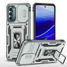 Motorola Moto G Stylus 5G 2022 Armor PC + TPU Camera Shield Phone Case(Grey) - 1