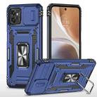 Motorola Moto G32 Armor PC + TPU Camera Shield Phone Case(Navy Blue) - 1