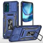 Motorola Moto G42 Armor PC + TPU Camera Shield Phone Case(Navy Blue) - 1