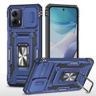 Motorola Moto G53 Armor PC + TPU Camera Shield Phone Case(Navy Blue) - 1