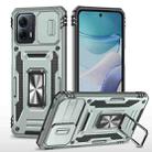 Motorola Moto G53 Armor PC + TPU Camera Shield Phone Case(Grey) - 1