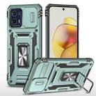 Motorola Moto G73 Armor PC + TPU Camera Shield Phone Case(Alpine Green) - 1