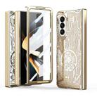 For Samsung Galaxy Z Fold5 Mechanical Legend Integrated Electroplating All-inclusive Phone Case(Champagne Gold) - 1