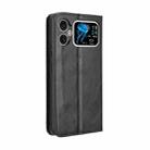 For Cubot A20 Magnetic Buckle Retro Texture Leather Phone Case(Black) - 3