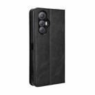 For Cubot Max 5 Magnetic Buckle Retro Texture Leather Phone Case(Black) - 3