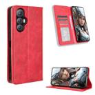 For Cubot Max 5 Magnetic Buckle Retro Texture Leather Phone Case(Red) - 1