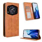For Cubot A30 Magnetic Buckle Retro Texture Leather Phone Case(Brown) - 1