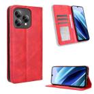 For Cubot A40 Magnetic Buckle Retro Texture Leather Phone Case(Red) - 1