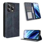 For Cubot A40 Magnetic Buckle Retro Texture Leather Phone Case(Blue) - 1