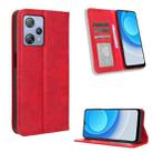 For Blackview A53 / A53 Pro Magnetic Buckle Retro Texture Leather Phone Case(Red) - 1