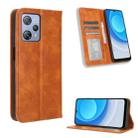 For Blackview A53 / A53 Pro Magnetic Buckle Retro Texture Leather Phone Case(Brown) - 1