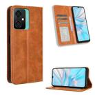 For Blackview Oscal C70 Magnetic Buckle Retro Texture Leather Phone Case(Brown) - 1