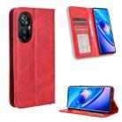 For Blackview A200 Pro Magnetic Buckle Retro Texture Leather Phone Case(Red) - 1