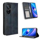 For Blackview A200 Pro Magnetic Buckle Retro Texture Leather Phone Case(Blue) - 1