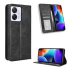 For Blackview Color 8 / Oscal Modern 8 Magnetic Buckle Retro Texture Leather Phone Case(Black) - 1