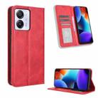 For Blackview Color 8 / Oscal Modern 8 Magnetic Buckle Retro Texture Leather Phone Case(Red) - 1