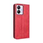 For Blackview Color 8 / Oscal Modern 8 Magnetic Buckle Retro Texture Leather Phone Case(Red) - 3