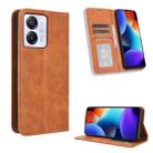 For Blackview Color 8 / Oscal Modern 8 Magnetic Buckle Retro Texture Leather Phone Case(Brown) - 1