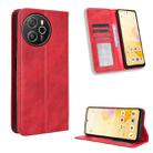 For Blackview Shark 8 / Oscal Tiger 12 Magnetic Buckle Retro Texture Leather Phone Case(Red) - 1